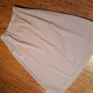 Appleseed's petite tan wool skirt